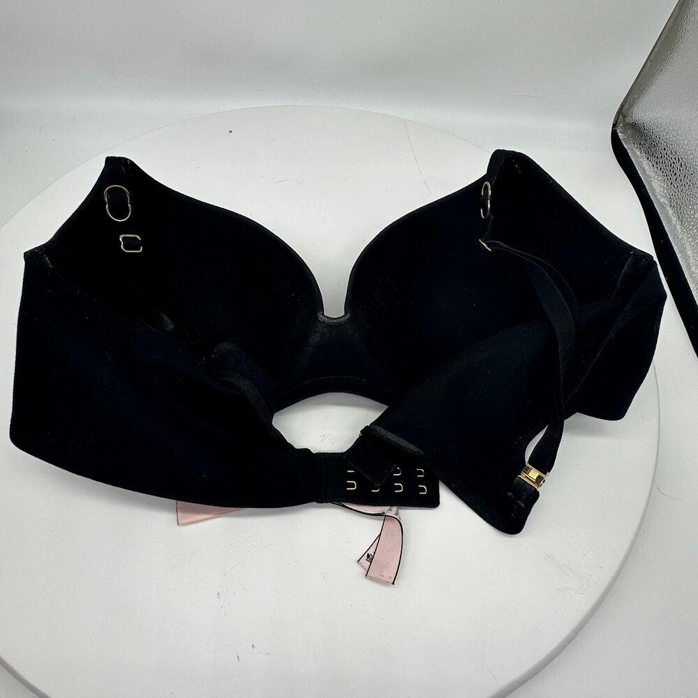 Victoria's Secret Red and Black Lined Demi Bras Size 34C Lot of Two Sexy - Picture 6 of 10